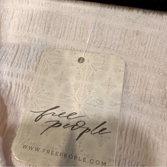 NWT $88 Free People dress Long Sleeve Stretch Dress Cream Size Small - Picture 4 of 10